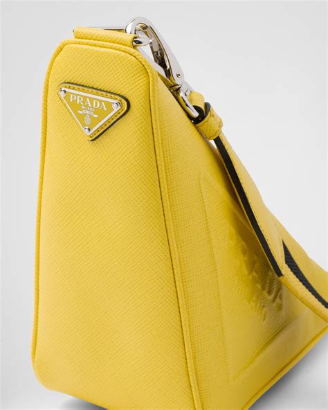 prada triangle bag yellow